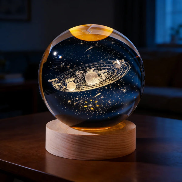 Galaxykula med LED-belysning