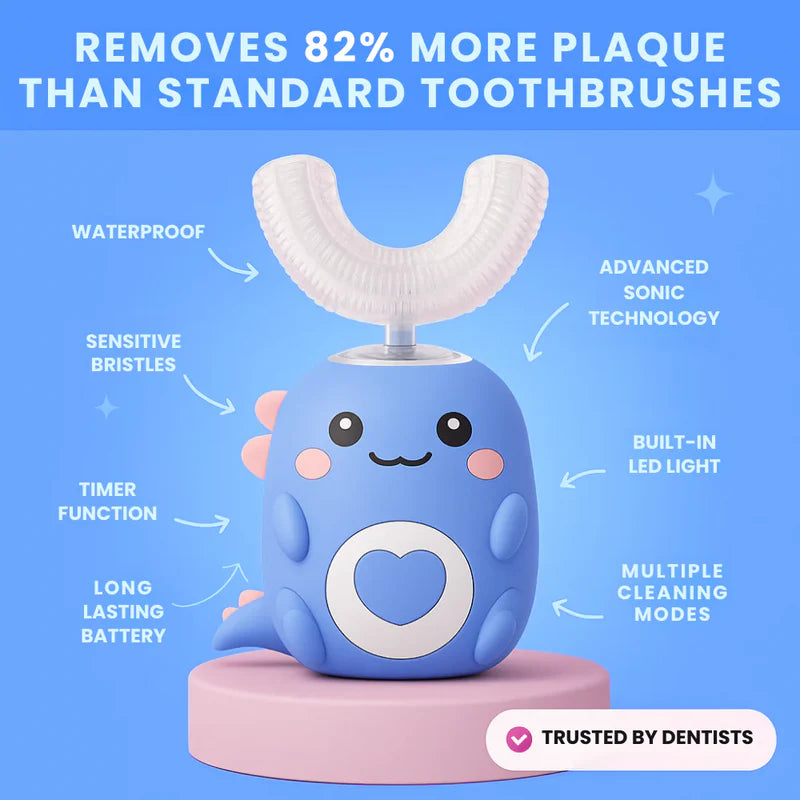 DinoSmile™ – U-Shaped 360º Ultrasonic Toothbrush