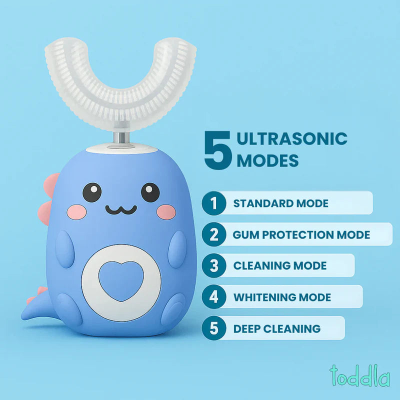 DinoSmile™ – U-Shaped 360º Ultrasonic Toothbrush