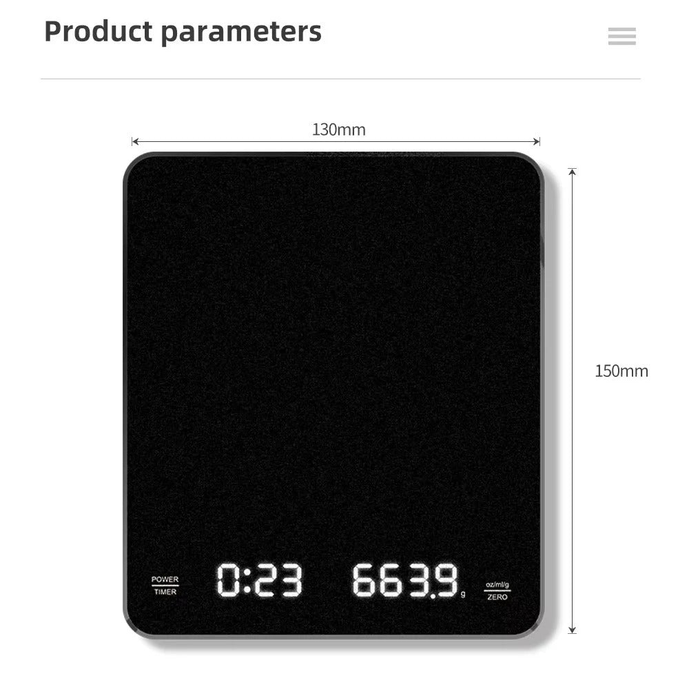 NutriScale™ – Smart Digital Högprecisions Matvåg för Kök & Kaffe